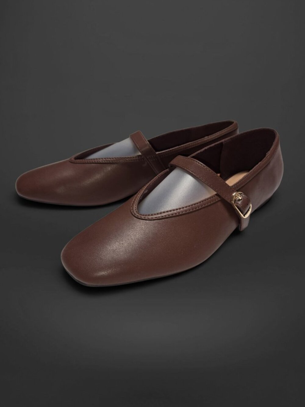 Old Navy Mary Jane Ballet Flats Brown Espresso (US Womens Size 11)